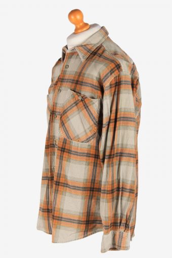Men's Long Sleeves Corduroy Shirt Casual Button Up Vintage Size M Multi SH4139-164852