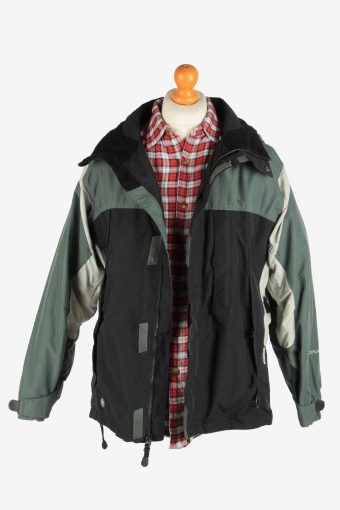 Columbia Men’s Jacket Outdoor Hooded Vintage Size M Multi C2853