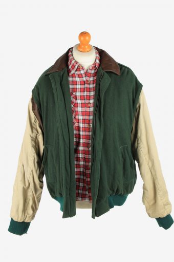 Rosner Men's Baseball Jacket USA Outdoor Vintage Size XXL Dark Green C2880-160588