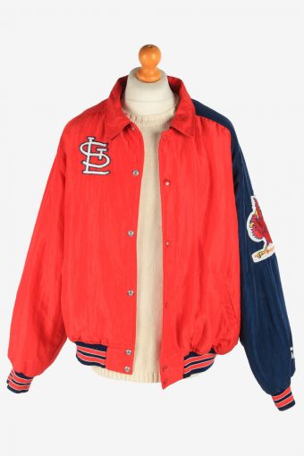 Mens USA Baseball Jacket College Vintage Size XL Red C2939