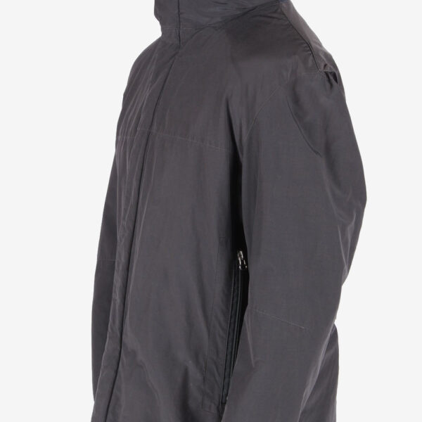 Hugo Boss Puffer Jacket Casual Coat Mens Zip Up Vintage Size M Grey C3079