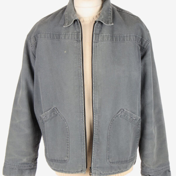 Levi’s Polar Lined Denim Jacket Mens Zip Up Vintage Size M Grey C3090