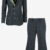 Roberto Cavalli Jacket Trouser Silk Two Piece Pant Suit Set Grey Size 38