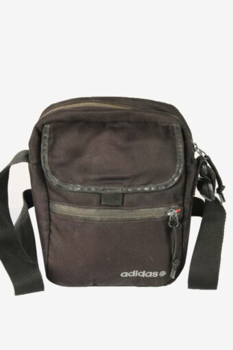 Adidas Vintage Crossbody Shoulder Bag Adjustable Lined 90s Small Black