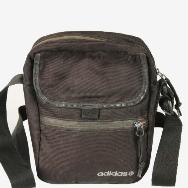 Adidas Vintage Crossbody Shoulder Bag Adjustable Lined 90s Small Black