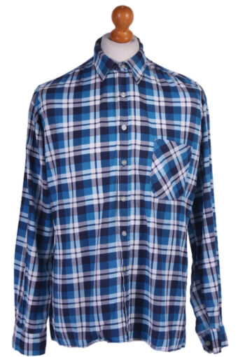 Flannel Men Long Sleeve Shirt Lumberjack Vintage Multi Size M