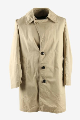 Trench Coat Vintage London Fog Long Button Rain Coat 90s Beige Size S