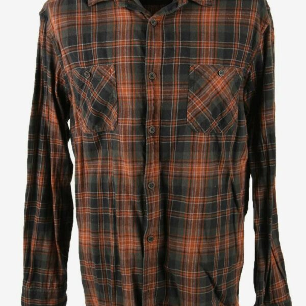 Urban Pipeline Flannel Shirt Check Vintage Long Sleeve 90s Size XXL