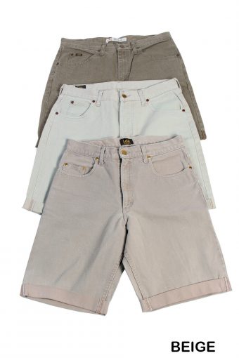 Vintage Lee Men Denim Shorts Cut Off Rolled Up