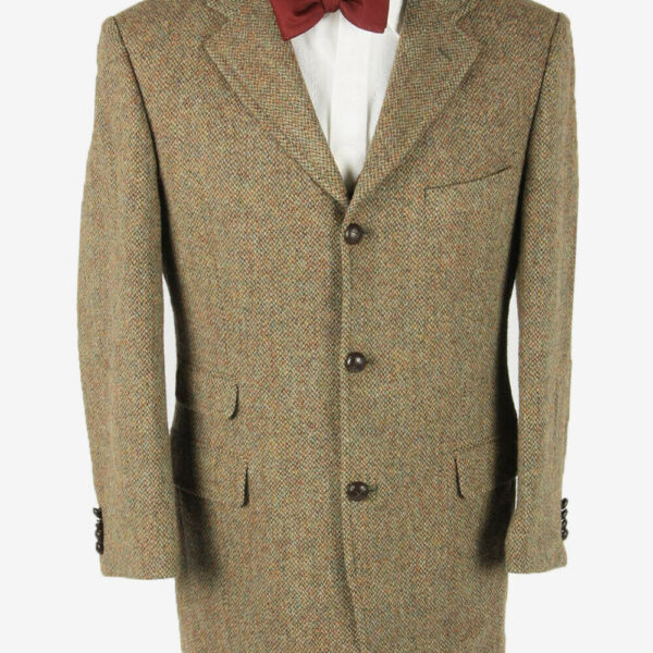 Vintage Harris Tweed Blazer Jacket Herringbone Country Weave Multi Size M