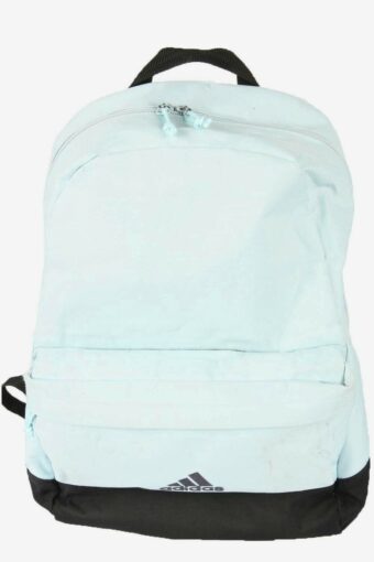 Adidas Vintage Backpack Bag 3 Stripes Adjustable Retro 90s Light Blue