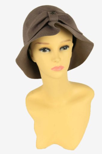 Bucket Vintage Hat Womens Fedora Classic Country 90s Charcoal Size 56 cm