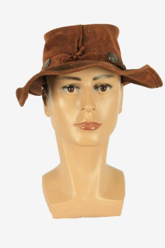 Cowboy Hat Vintage Western Fedora Aussie Style 70s Brown Size S