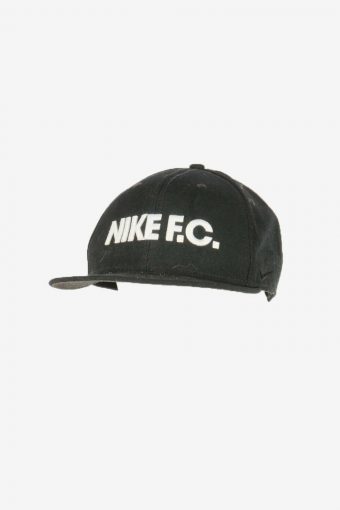 Nike Sport Cap Adjustable Snapback Outdoor 90s Vintage Retro Black