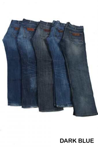 Wrangler Ace Men Jeans Straight Leg Regular Fit Button Fly 90s