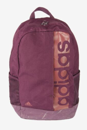 Adidas Vintage Backpack Bag School Travel Sport Adjustable 90s Maroon