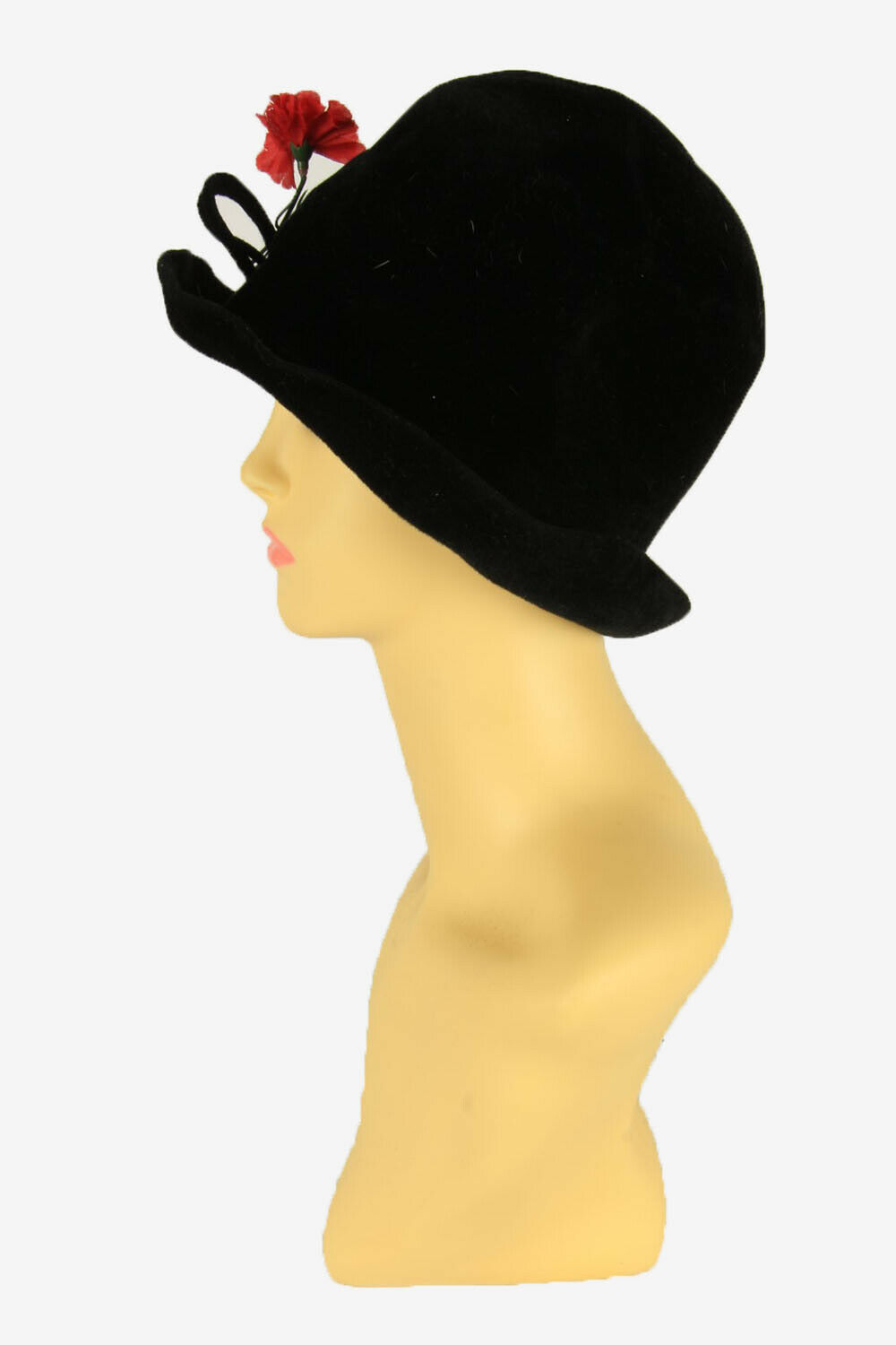 Bucket Vintage Hat Womens Fedora Classic Country Retro Black Size 56 cm