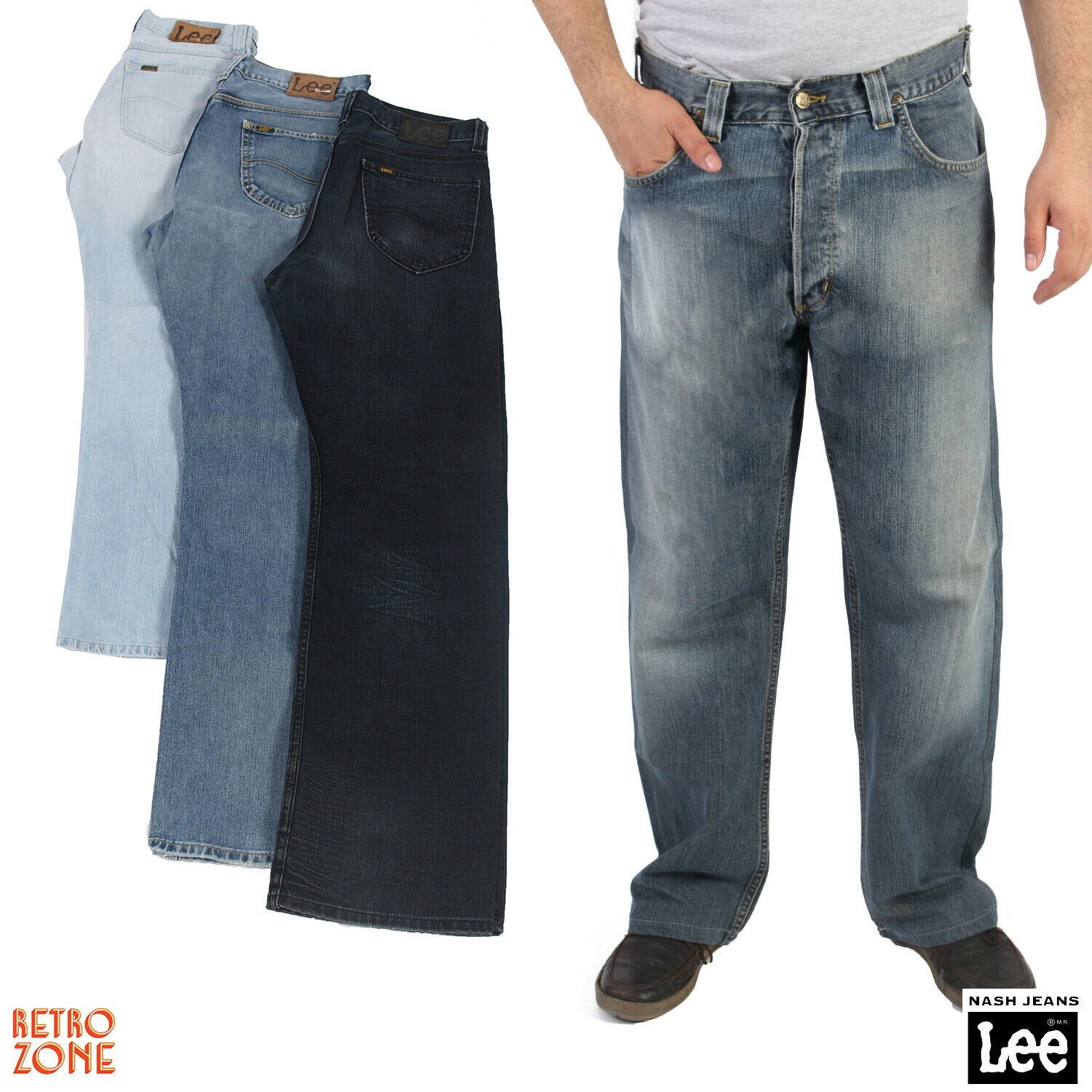 Lee Nash Mens Denim Relaxed Fit 