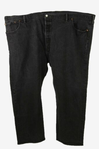 Levis 501 Vintage Jeans Oversized Button Fly Mens Charcoal W55 L30