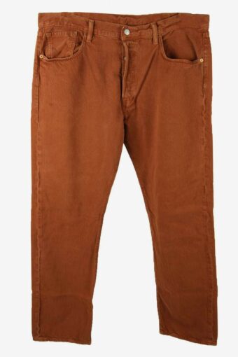 Levis 501 Vintage Jeans Straight Button Fly Mens 90s Copper W39 L32