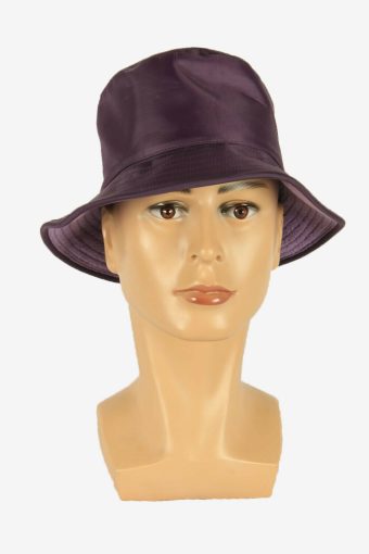 Reversible Bucket Vintage Hat Festival Safari Retro Purple Size 56 cm