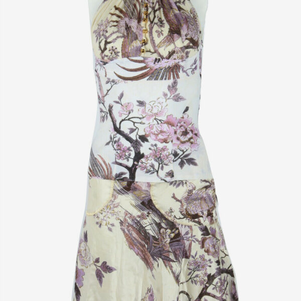 Roberto Cavalli Floral 2 Piece Silk Skirt And Matching Top Set Size 8