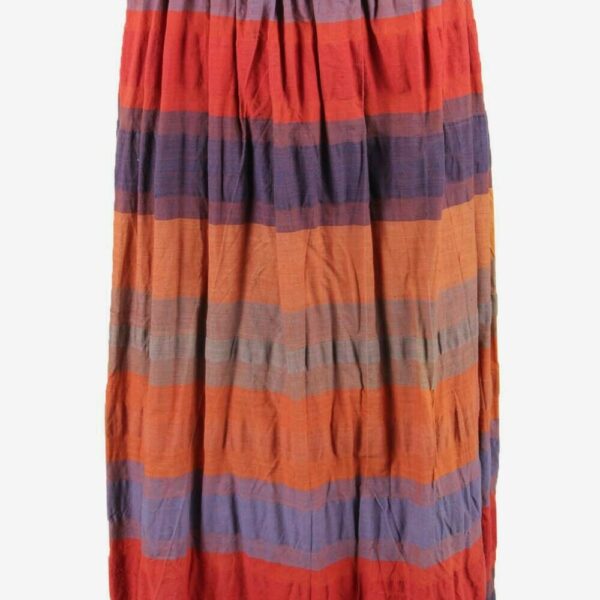 Vintage Long Skirt Striped Comfortable 90s Multicoloured Size UK 14/16