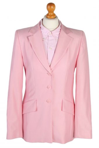 Escada Silk Jacket Women 90s Authentic Vintage Pink