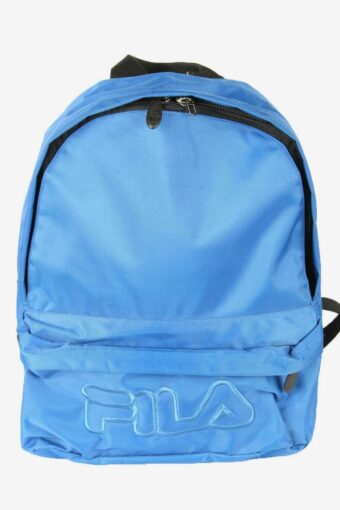 Fila Vintage Backpack Bag School Travel Sport Adjustable 90s Blue