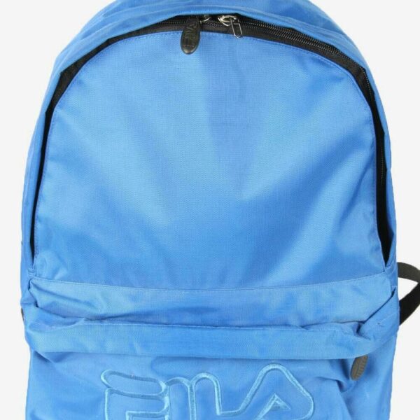 Fila Vintage Backpack Bag School Travel Sport Adjustable 90s Blue
