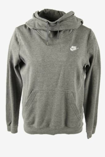 Nike Hoodies Vintage Pullover Pocket Sweatshirt Retro 90s Grey Size M
