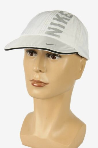 Nike Snapback Cap Vintage 3 Stripes Hat Sport Casual 90s Off White