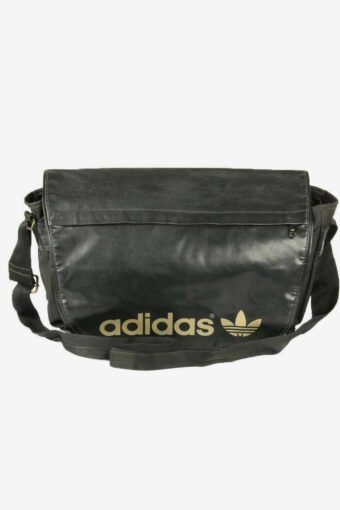Adidas Vintage Shoulder Bag Clover 3 Stripes Adjustable 90s Black