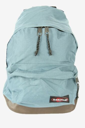 Eastpak Vintage Backpack Bag School Sport Leather Bottom 90s Blue