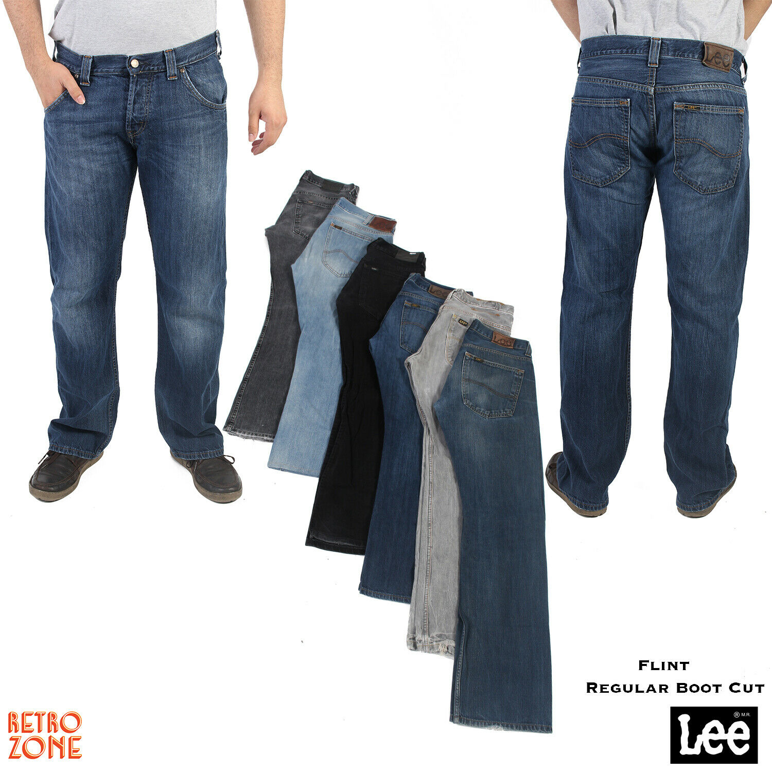 Lee Mens Flint Regular Bootcut Jeans 