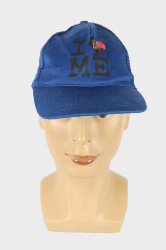 Sport Cap Hat Vintage Style Printed Retro 90s Blue Size One Size