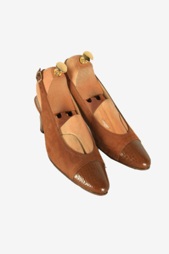 Vintage Starlel Pumps Shoes Leather Retro Brown Size –  UK 4.5