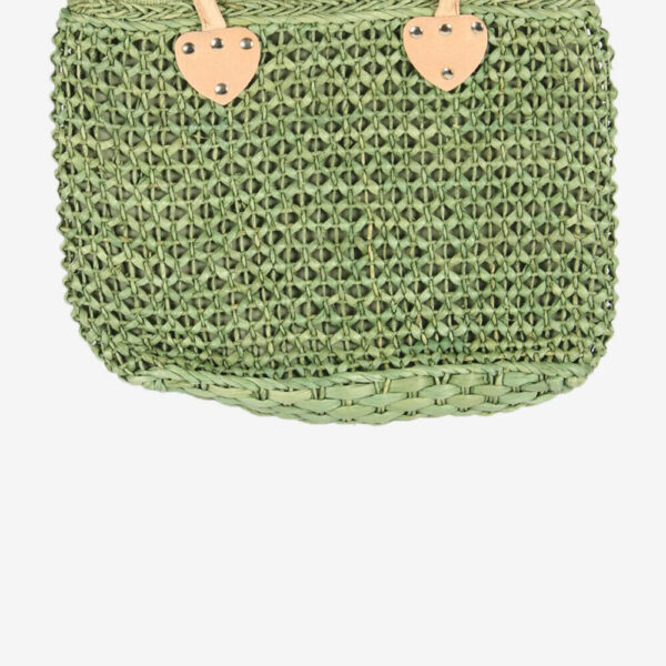 Women Summer Handbags Tote Bag Straw Weaving Bag Rattan 90s Green