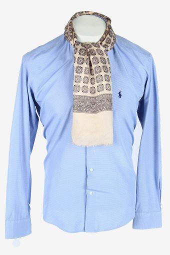 Cravat Patterned Men Scarf Geometric Vintage Necktie Retro 70s Multi