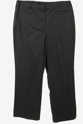 Lands’ End Vintage Chino Trousers Pants Women’s 90s Black Size UK 14