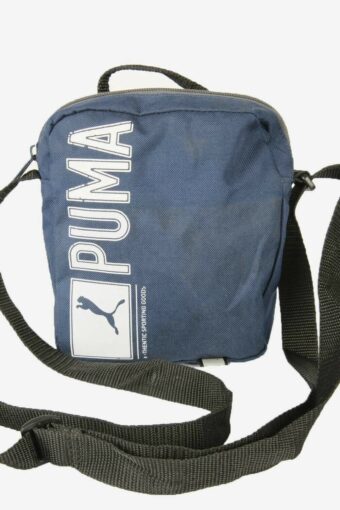 Puma Vintage Crossbody Mini Bag Messenger Adjustable Retro 90s Navy