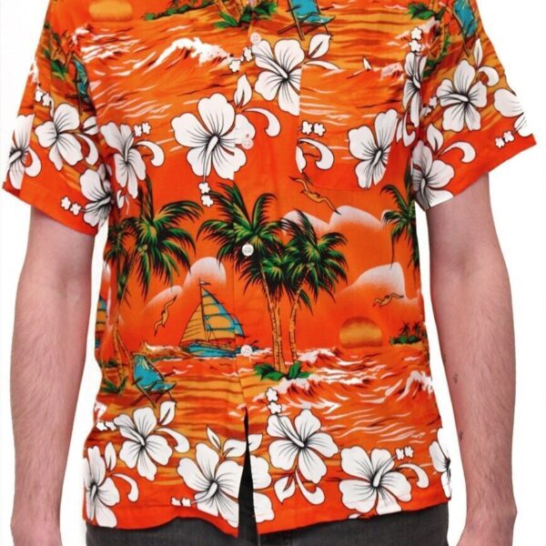 Hawaiian Shirt Stag Do Night Party Fancy Beach Palm Holiday floral All Sizes