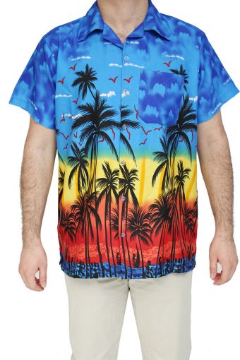 New Hawaiian Shirt Stag Beach Palm Hawaii Party Summer Fancy Men XS to XXL