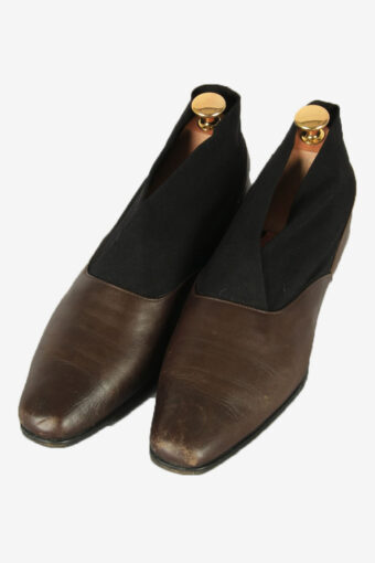 Vintage Frida Flat Shoes Leather 90s Retro Brown Size –  UK 4