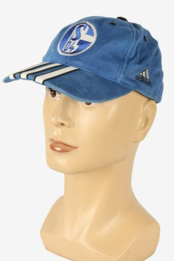 Adidas Schalke 04 Snapback Cap Vintage Hat Sport Football Casual Blue