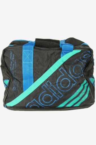 Adidas Vintage Duffle Gym Bag Bottom Compartment Holdall 90s Black
