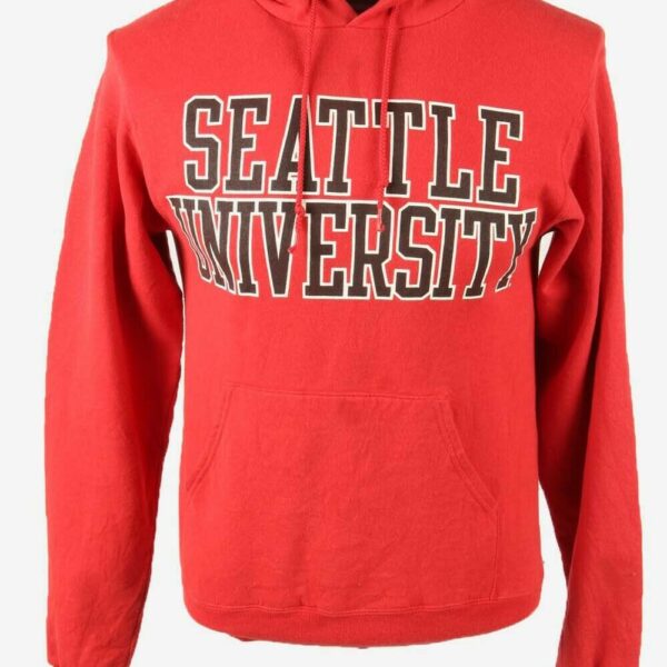 Champion Hoodies Vintage Seattle University Retro 90s Red Size XS