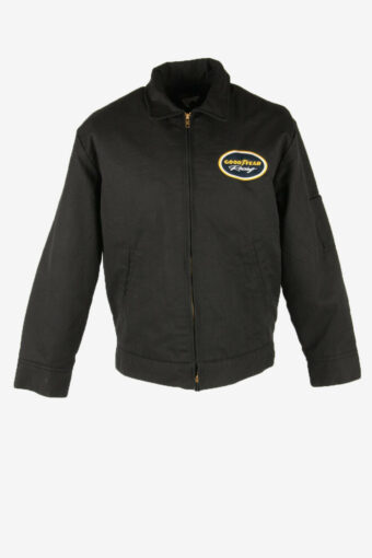 Dickies Vintage Workwear Jacket Goodyear Racing Retro Multi Size Black