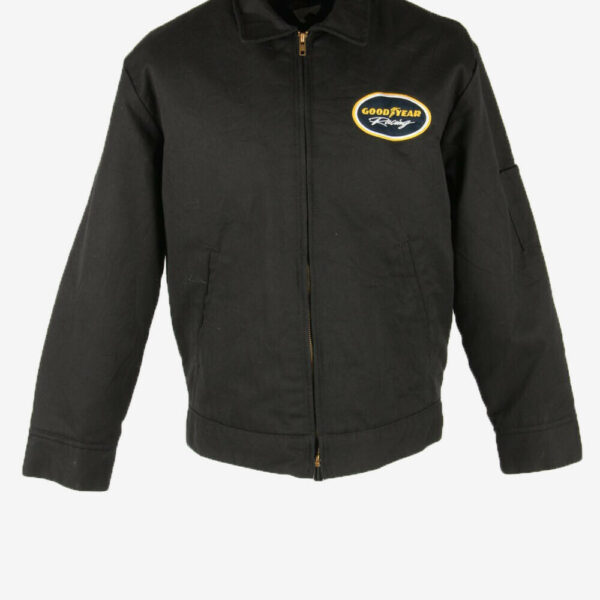 Dickies Vintage Workwear Jacket Goodyear Racing Retro Multi Size Black