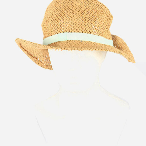 Ladies Women Summer Sun Straw Hat Beach Panama Retro Beige Size 58 cm
